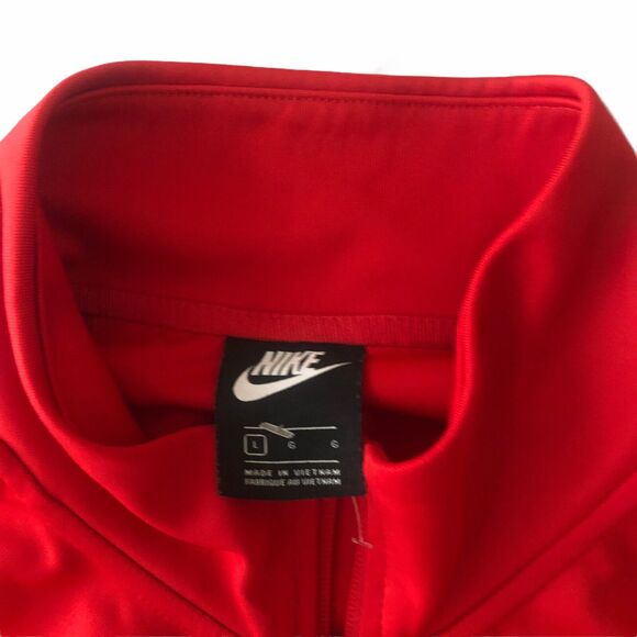Nike Mens Red Activewear Swoosh Track Jacket Long Sleeve Full Zip Size Large - Picture 4 of 5
